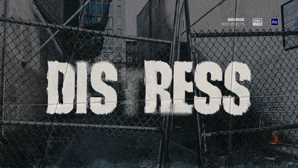 Grunge Text Animation Titles template preview