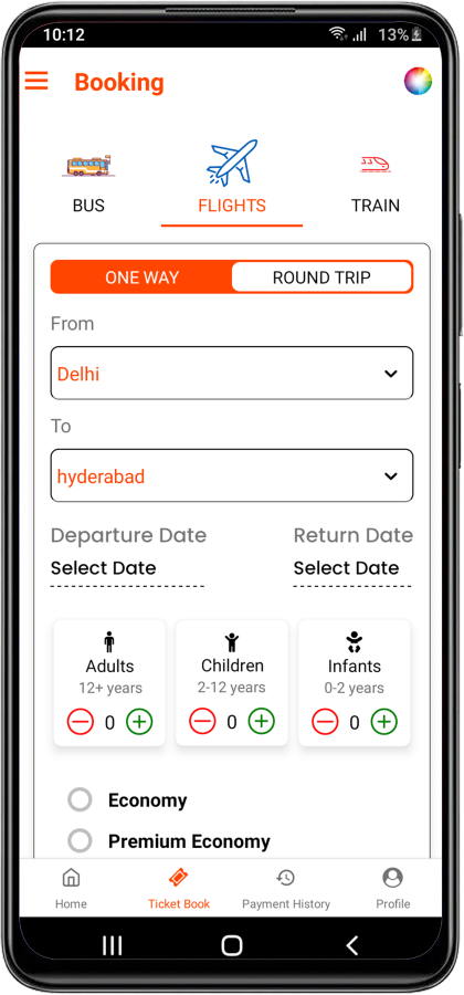 Travel Booking Bus Booking Flight Booking Train Booking
