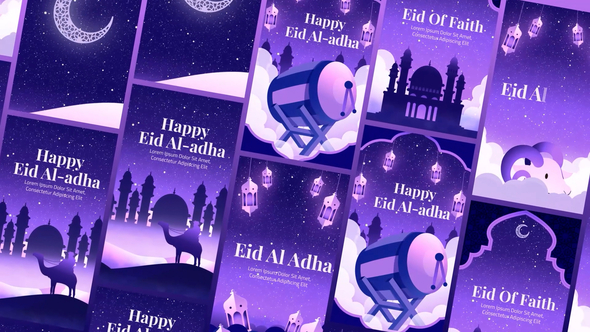 Story Eid al-Adha Video Displays template preview