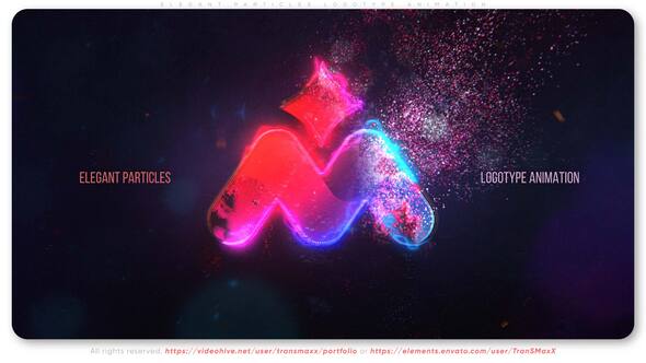 Elegant Particles Logotype Animation Logo Stings template preview