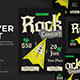 Black Anti Design Rock Concert Flyer Set
