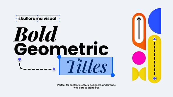 Bold Geometric Titles Titles template preview