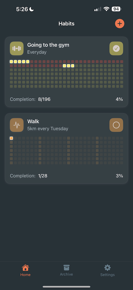 iOS 17 Swift Habit Tracker App | Habit App with Subscriptions (IAP) by ...