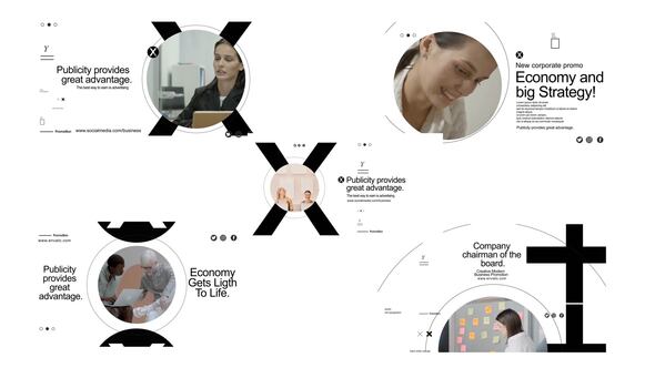 Typographic Scenes Titles template preview