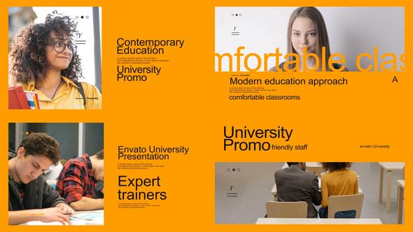 University Introduction Product Promo template preview