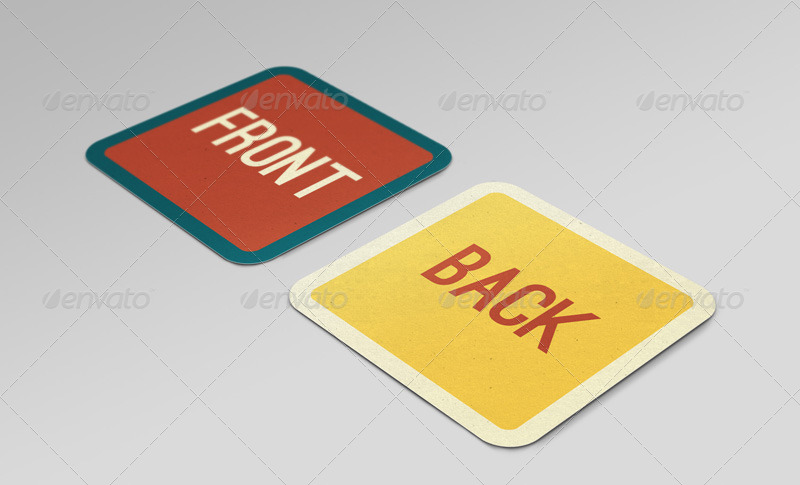 square business card mock up