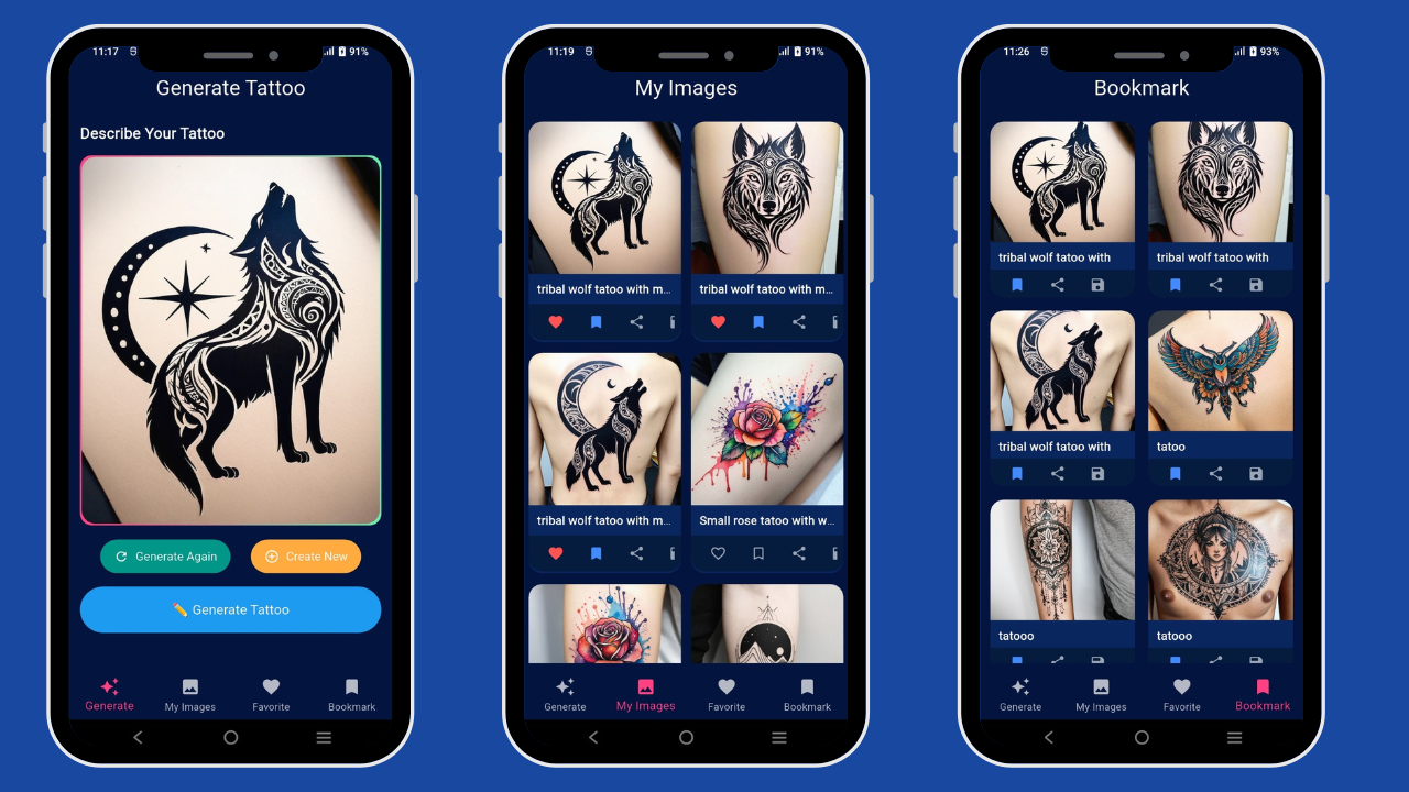 AI Tattoo Generator Flutter App | OpenAI-Powered Tattoo Maker | AI ...