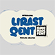 Lirast Qent Handmade Bubble Display Font