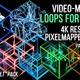 3D Video Mapping Loops for Cubes | Volt Pack | 7 Loops | 4K Resolution | Projection Mapping - VideoHive Item for Sale