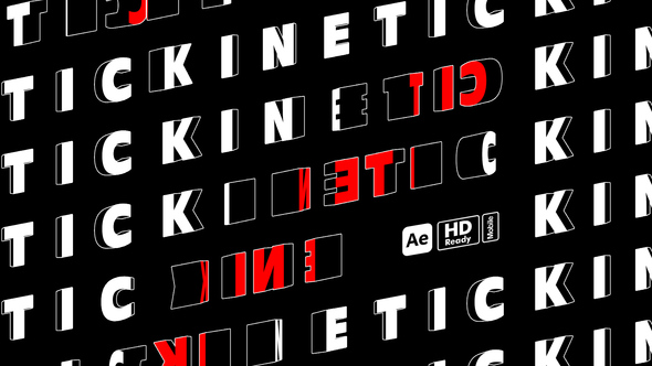 3D Kinetic Titles Titles template preview