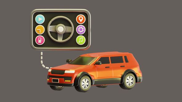 3D Animation of In-car Technology alt