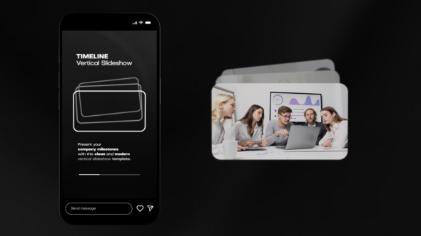 Timeline Vertical Slideshow Openers template preview