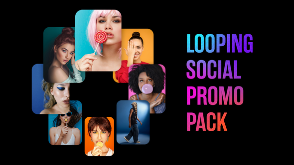 Looping Social Promo Pack Product Promo template preview