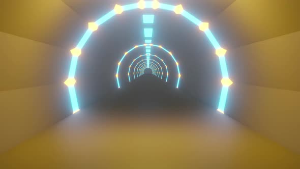 Futuristic Sci-Fi Tunnel Hallway