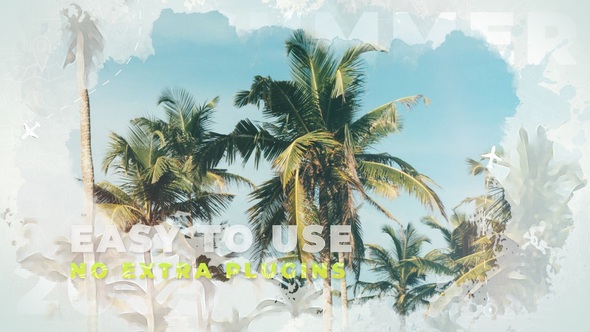 Summer Vacation II Video Displays template preview