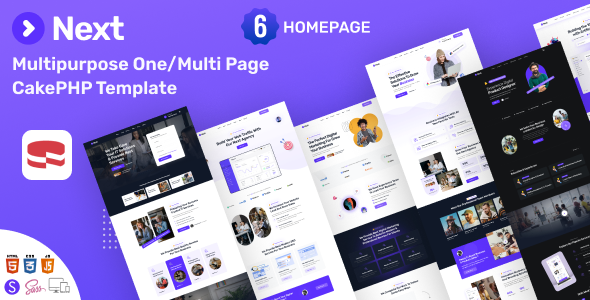 Next – Multi-Purpose CakePHP Template