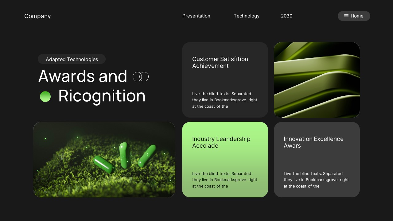 Black Green Modern AI Technology Google Slides, Presentation Templates