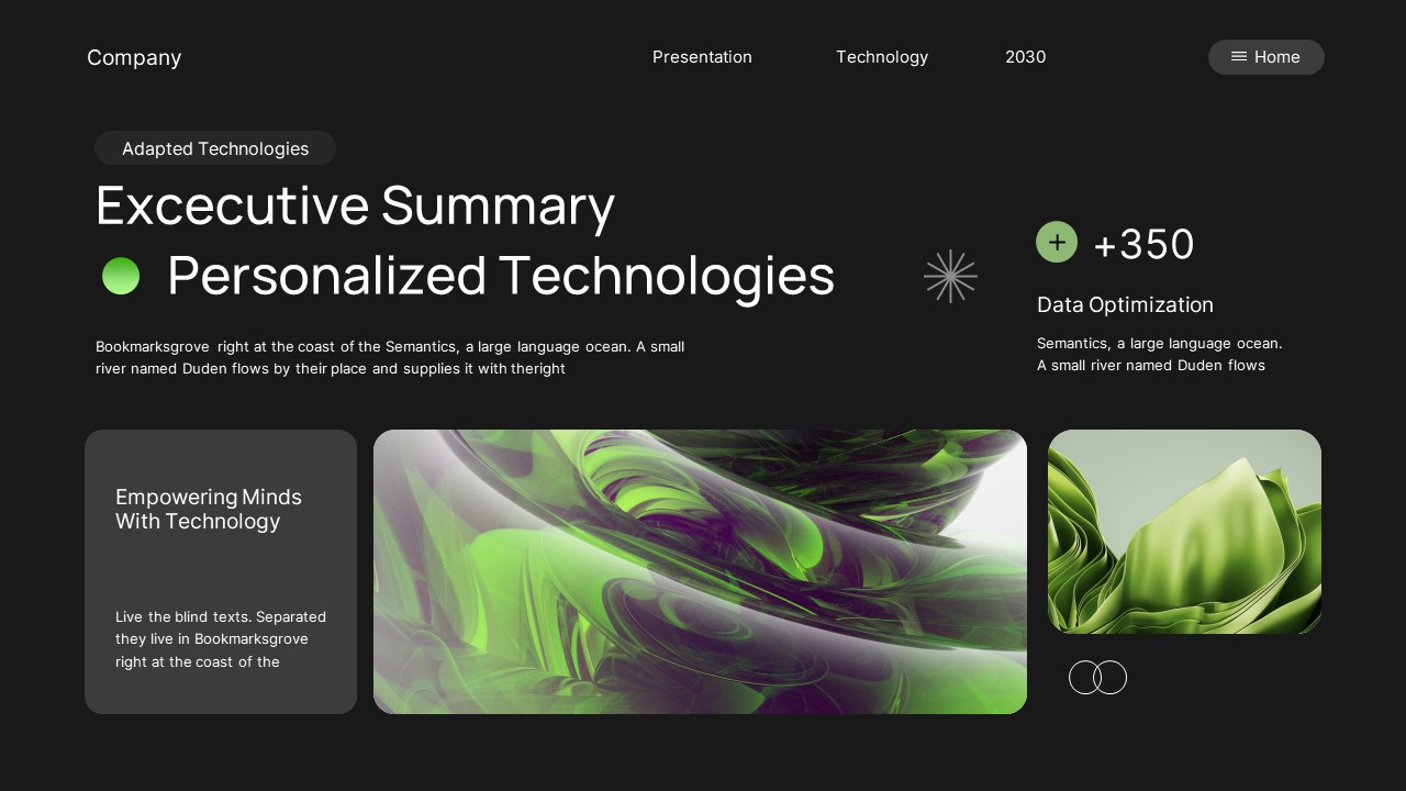 Black Green Modern AI Technology Google Slides, Presentation Templates