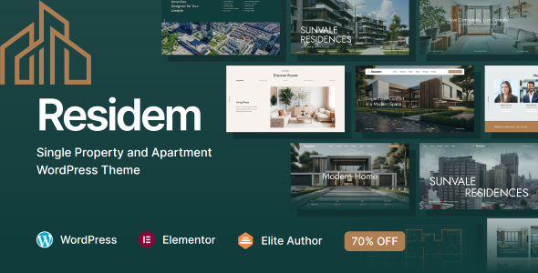 Residem – Single Property and Apartment WordPress Theme