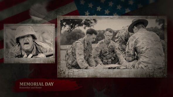 Memorial Day | American Flag Day Openers template preview