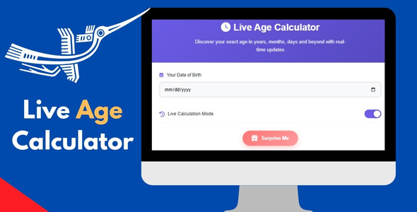 Live Age Calculator - Real-Time Age Counter with Great Effects