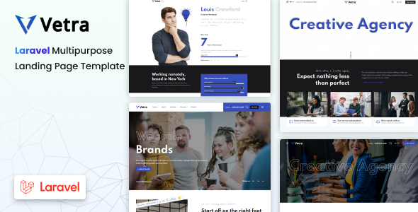 Vetra – Multipurpose Agency & Portfolio Laravel Template