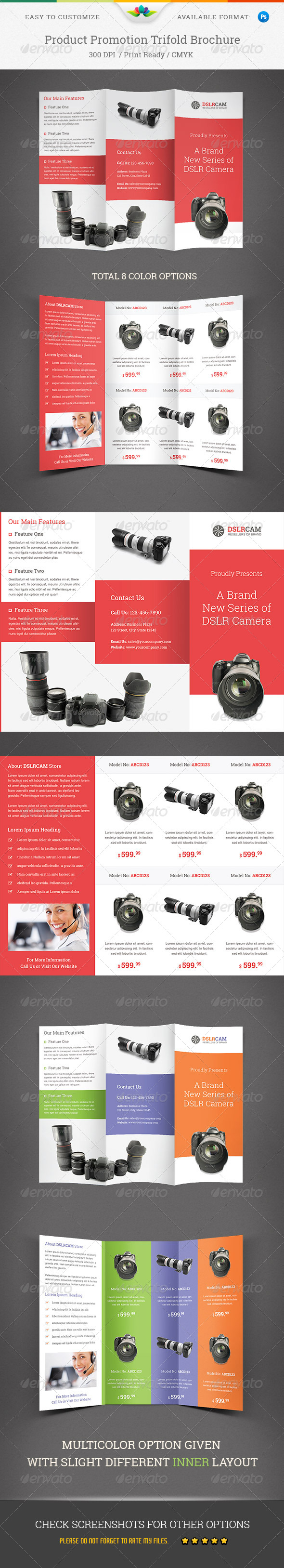 Product Promotion Trifold Brochure - Corporate Brochures
