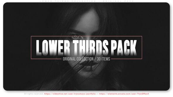 Lower Thirds Collection - Original Pack Titles template preview