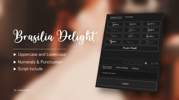 Animated Typeface - Brasilia Delight Titles template preview