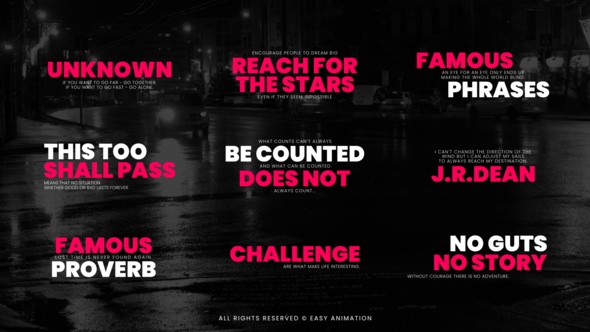 Easy Animation Titles template preview