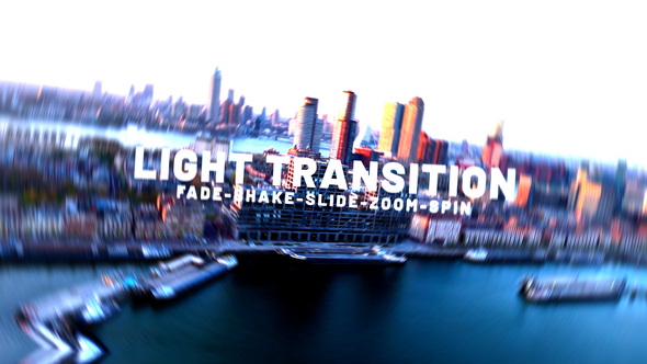 Glow Light Transition Elements template preview