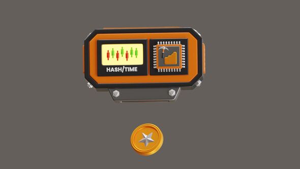 3D Animation of Proof of Work (PoW) secures the Bitcoin network alt