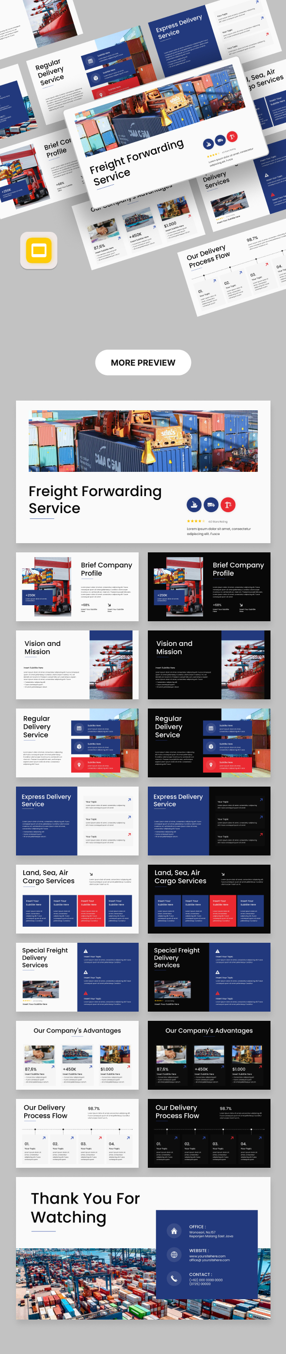 Freight Forwading Service Presentation Template