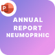 Annual Report Neumorphic PowerPoint Template