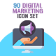 Digital Marketing Icons Dazzle 