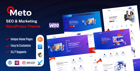 Meto | SEO & Marketing WordPress Theme Nulled