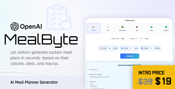 MealByte: AI Meal Planner Generator
