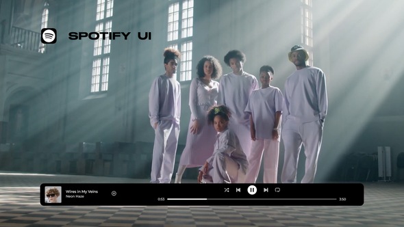 Spotify UI Titles template preview