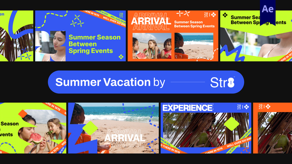 Summer Vacation Product Promo template preview