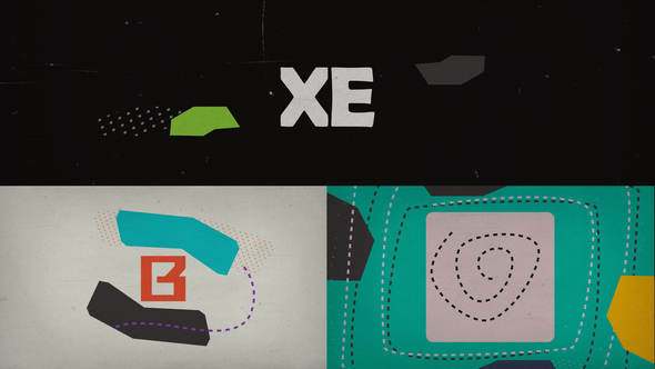 Collage Logo Intro Logo Stings template preview