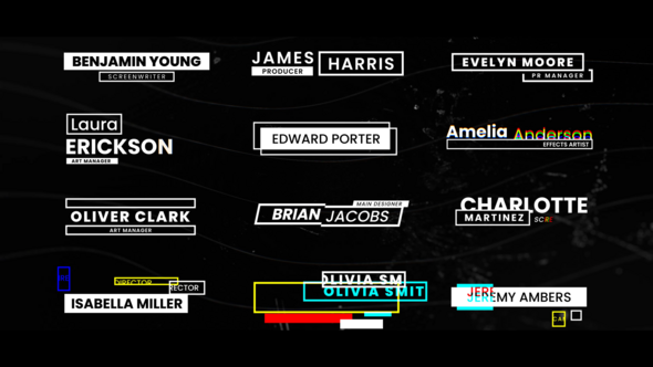 Glitch Lower Thirds | After Effects Elements template preview