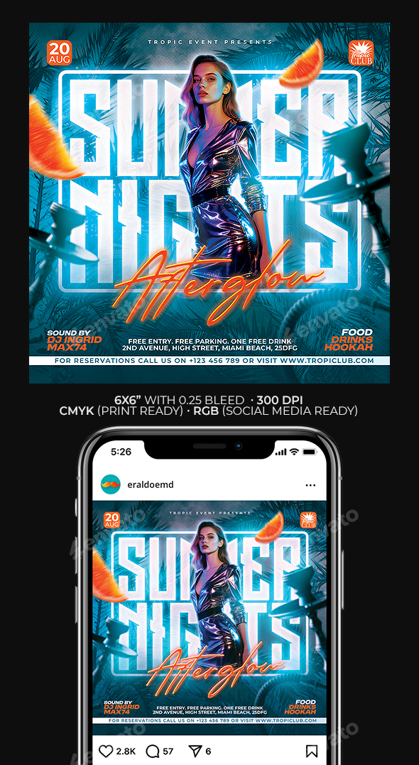 Summer Nights Afterglow Flyer