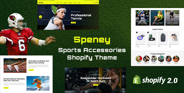 Speney – Sports & Fitness Store Shopify 2.0 Responsive Theme