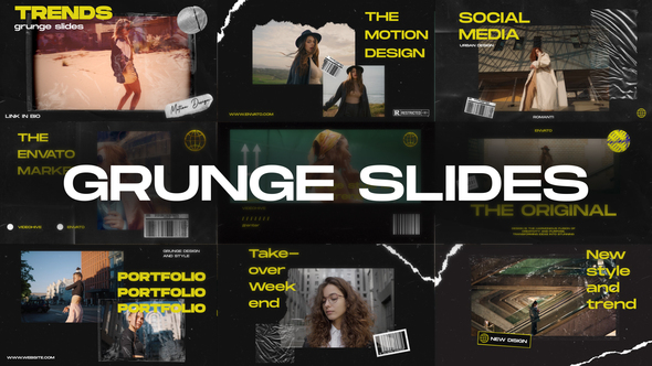 10 Grunge Slides Openers template preview