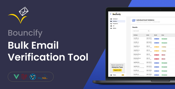 Bouncify | Bulk Email Verification & Lead Management Platform (SaaS)