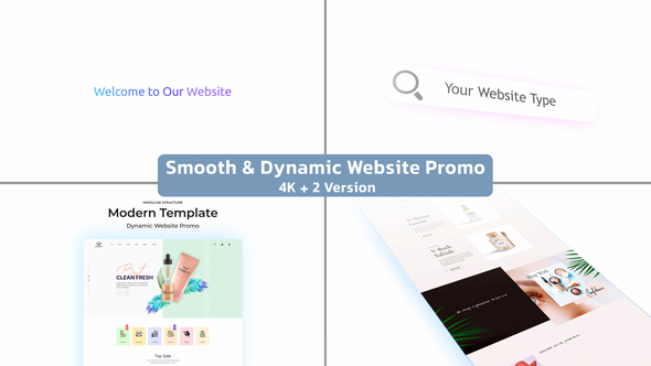 Smooth & Dynamic Website Promo Product Promo template preview