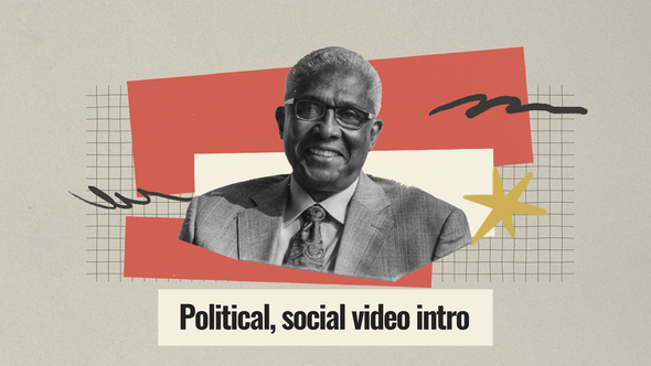 Political, social video intro Openers template preview