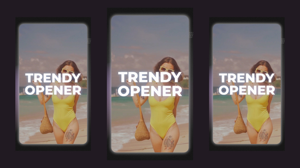 Vertical Dreamy Slideshow Opener Openers template preview