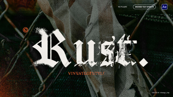 Grunge Text Animations Titles template preview