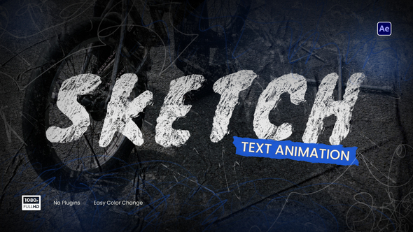 Sketch Grunge Text Animations Titles template preview